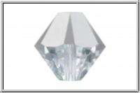 Swarovski� Bicone 5328, 4mm, 001CAL - crystal, comet argent light, 25 Stk.